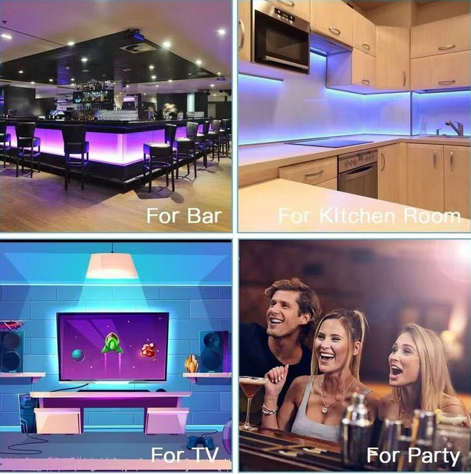 RGB Smart LED Strip Lights with Remote – 5M Color Changing Lights